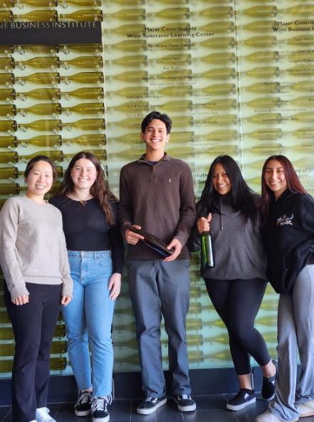  Photo of Business Students at CSU Student Research Competition.  
