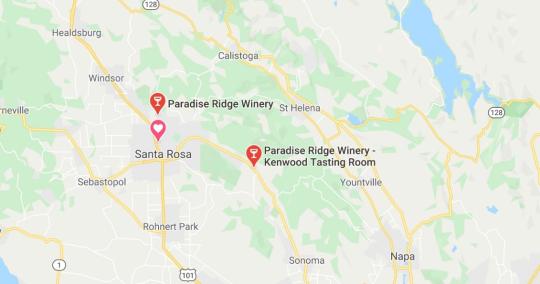 Calistoga wine map